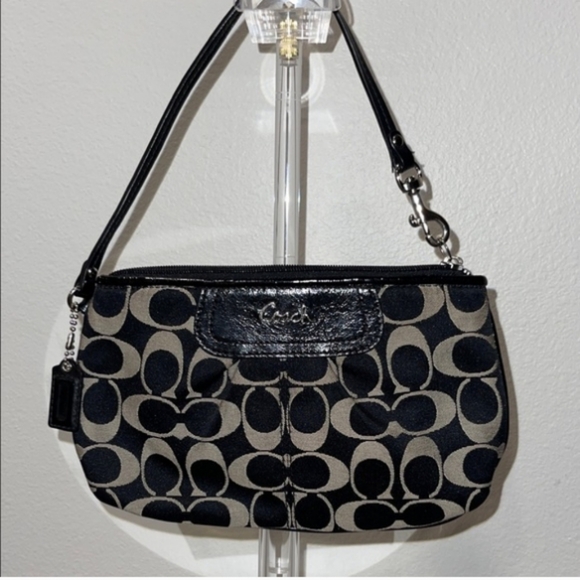 Coach Handbags - Coach Ashley Monogram Wristlet EUC
